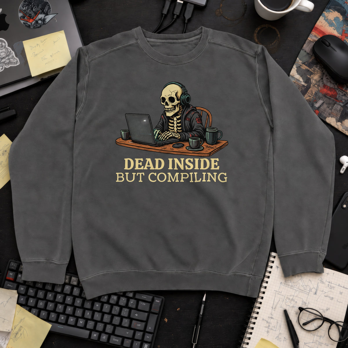 Dead Inside But Compiling Sweatshirt — Pepper