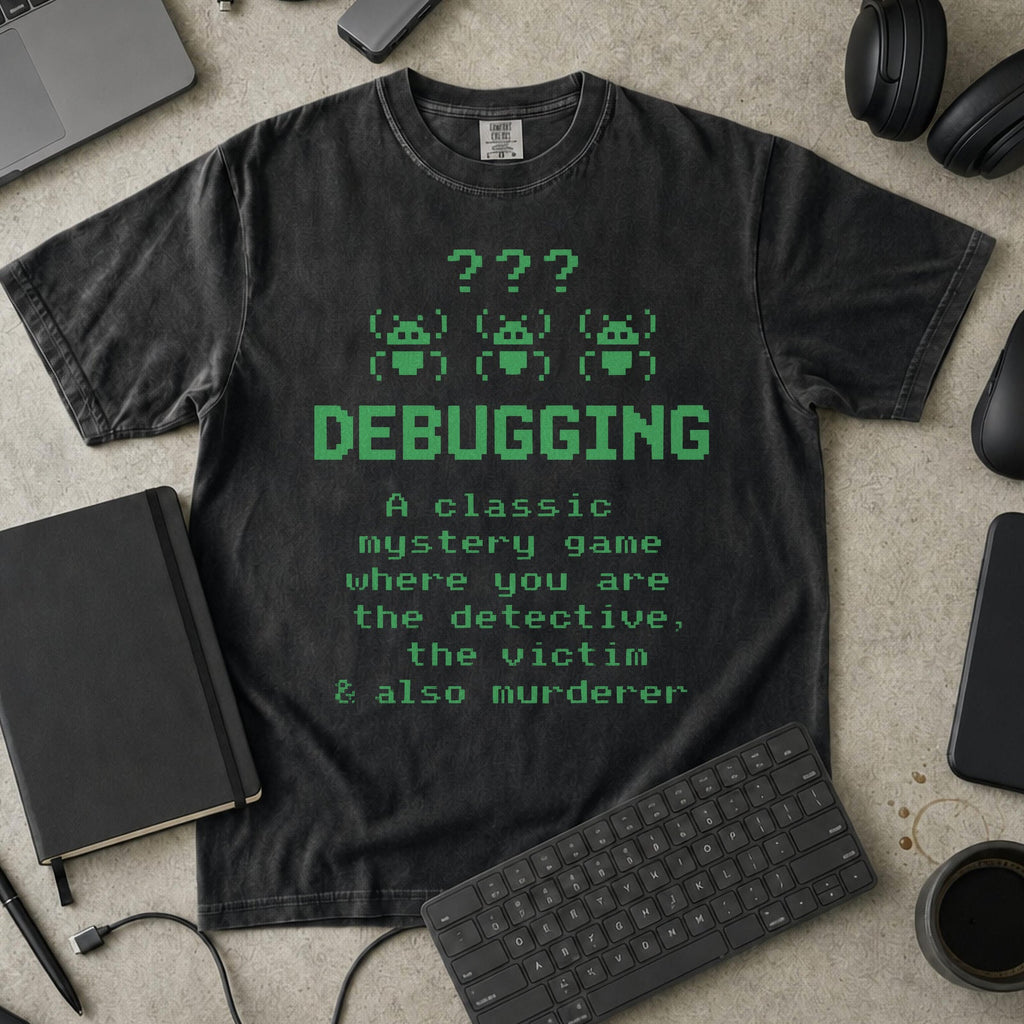 debugging definition Premium Shirt — black Premium Shirt mock-up