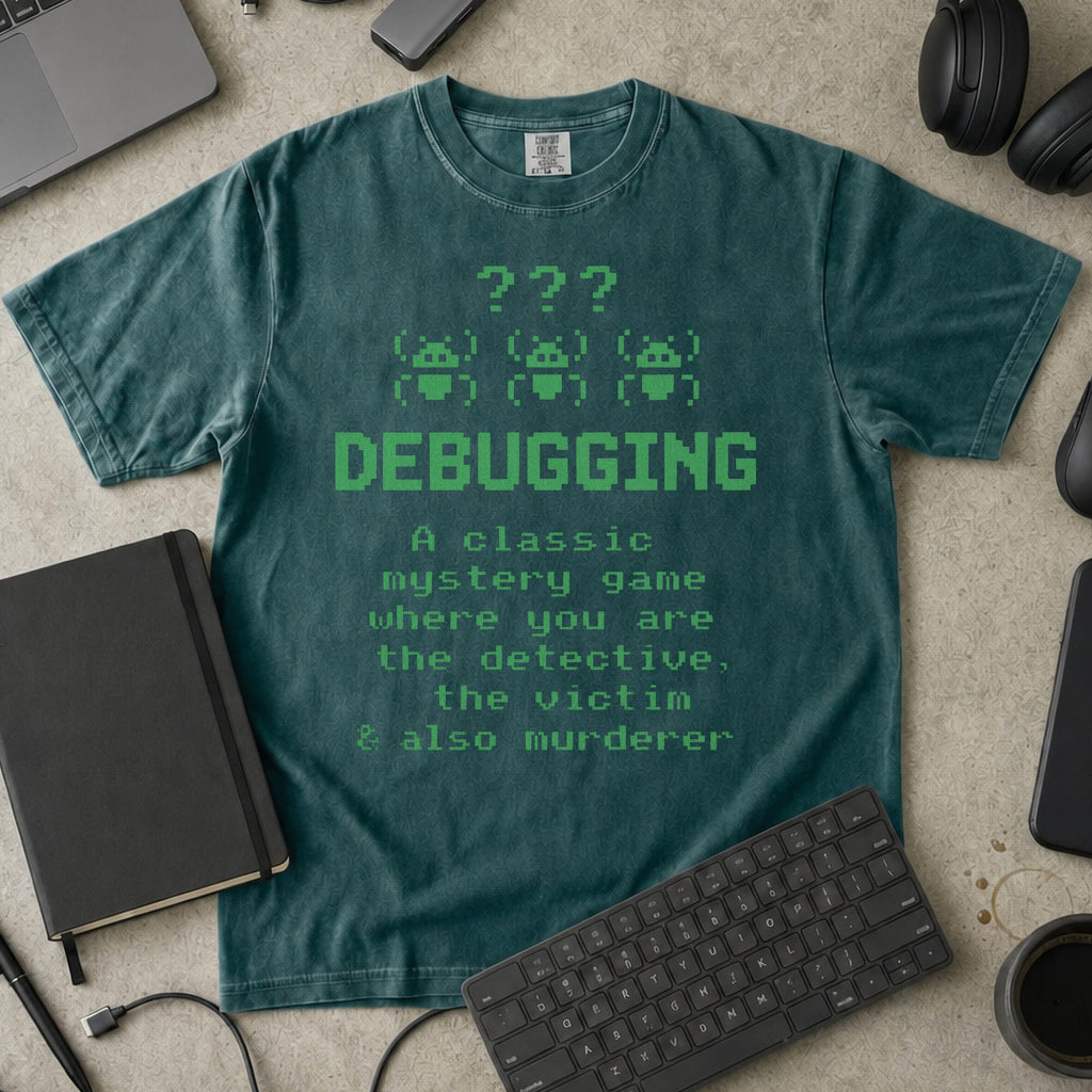 debugging definition Premium Shirt — blue spruce Premium Shirt mock-up