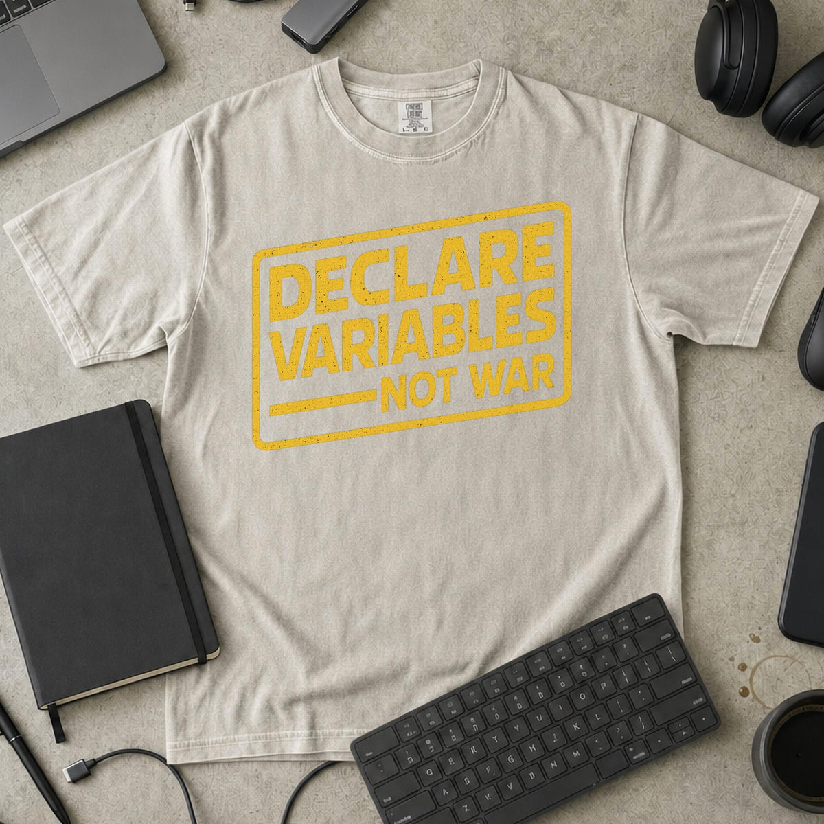 declare variables Premium Shirt — ivory Premium Shirt mock-up
