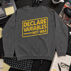 declare variables Sweatshirt — Pepper
