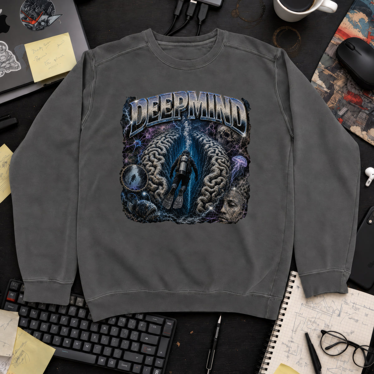 DeepMind Bootleg Sweatshirt — Pepper