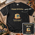 Birthday Legacy Support Custom Shirt — personalized Black Comfort Colors 1717