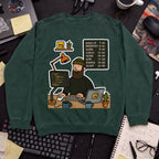 Developer Daily Schedule Sweatshirt — Bottle Green