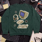 Developer Essential Sticker Sweatshirt — Bottle Green