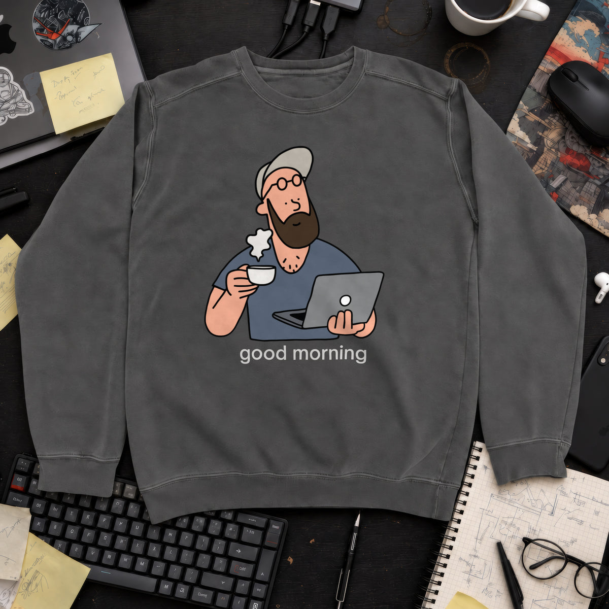 Developers Morning Sweatshirt — Pepper