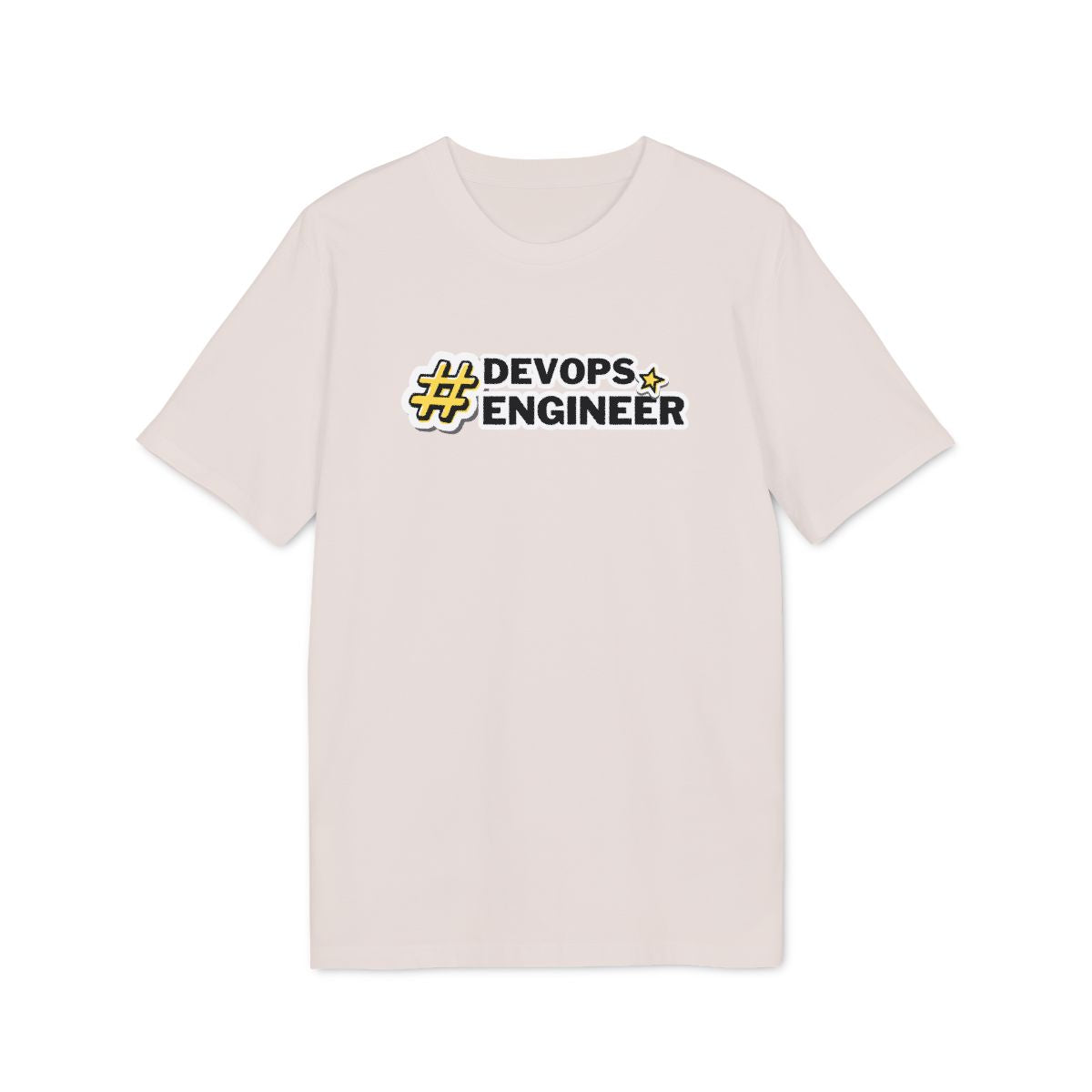 DevOps Engineer Hashtag Shirt — Vintage White — EU Creator 2.0 front mockup