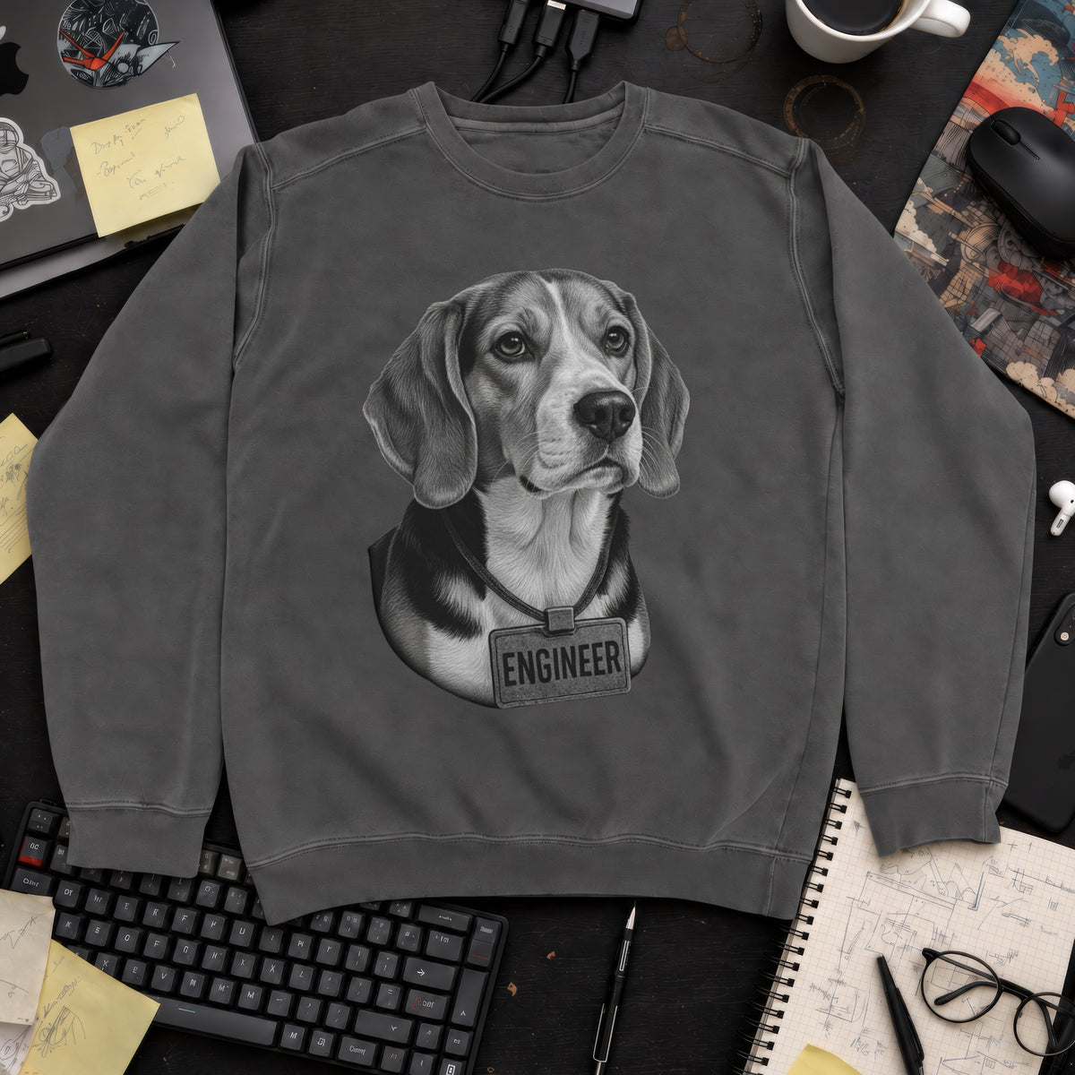 Dog Engineer Sweatshirt — Pepper