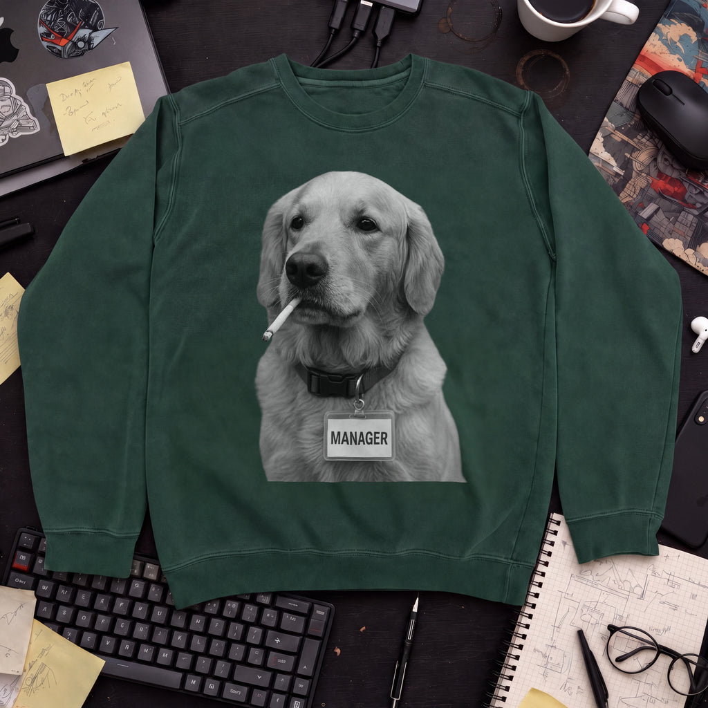 Dog Manager Sweatshirt — Bottle Green