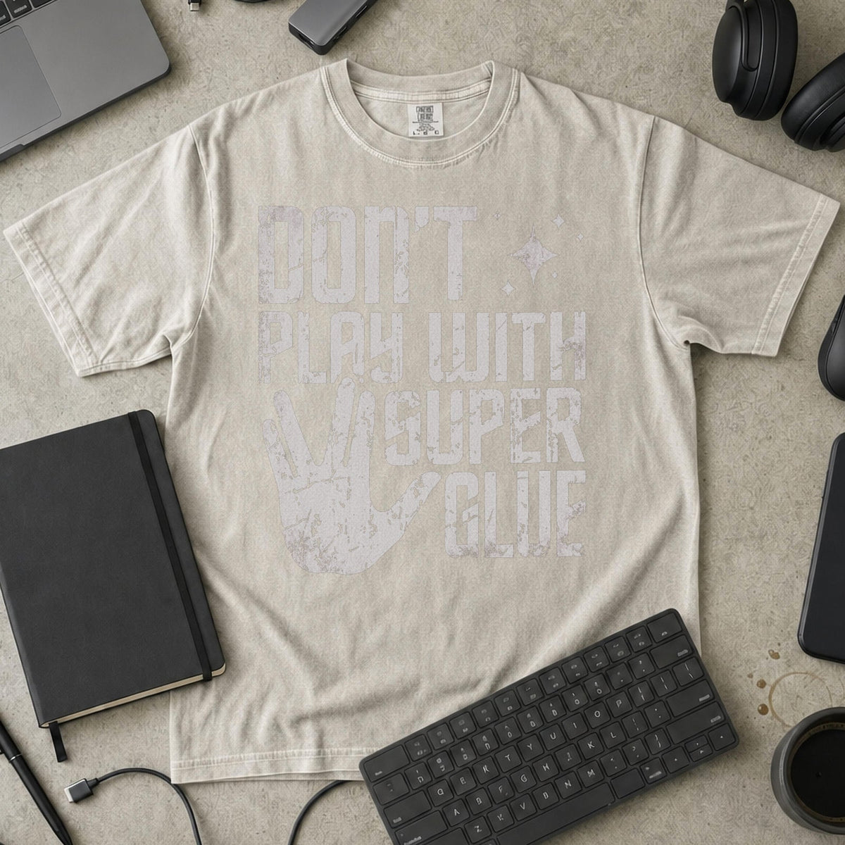 Don't Play With Super Glue Premium Shirt — ivory Premium Shirt mock-up