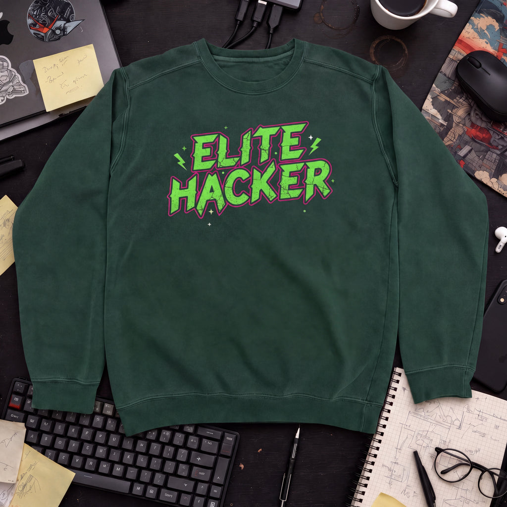 Elite Hacker Sweatshirt — Bottle Green