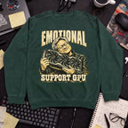 Emotional Support GPU Sweatshirt sweatshirt — Bottle Green