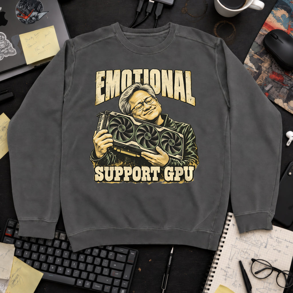 Emotional Support GPU Sweatshirt sweatshirt — Pepper
