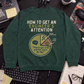 engineer's attention Sweatshirt — Bottle Green