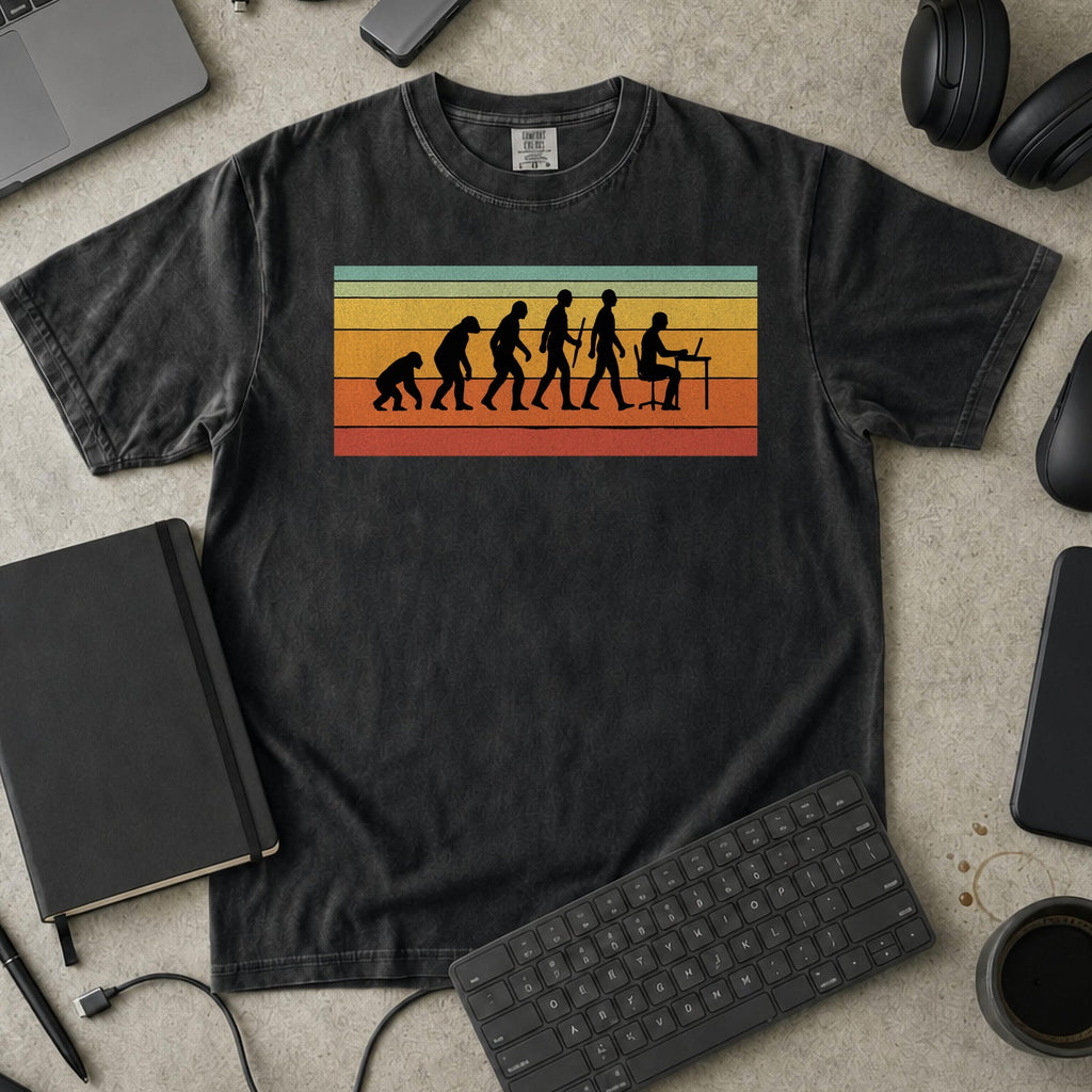 evolution of developers Premium Shirt — black Premium Shirt mock-up