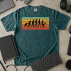 evolution of developers Premium Shirt — blue spruce Premium Shirt mock-up