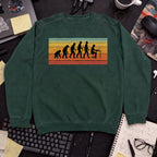 evolution of developers Sweatshirt — Bottle Green