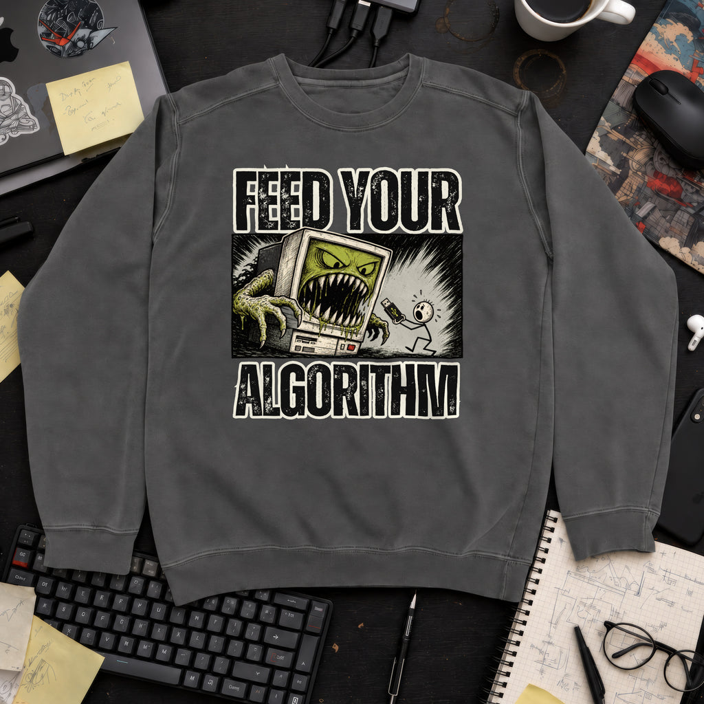 Feed Your Algorithm Sweatshirt — Pepper