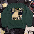 Fibonacci Spiral Sweatshirt — Bottle Green