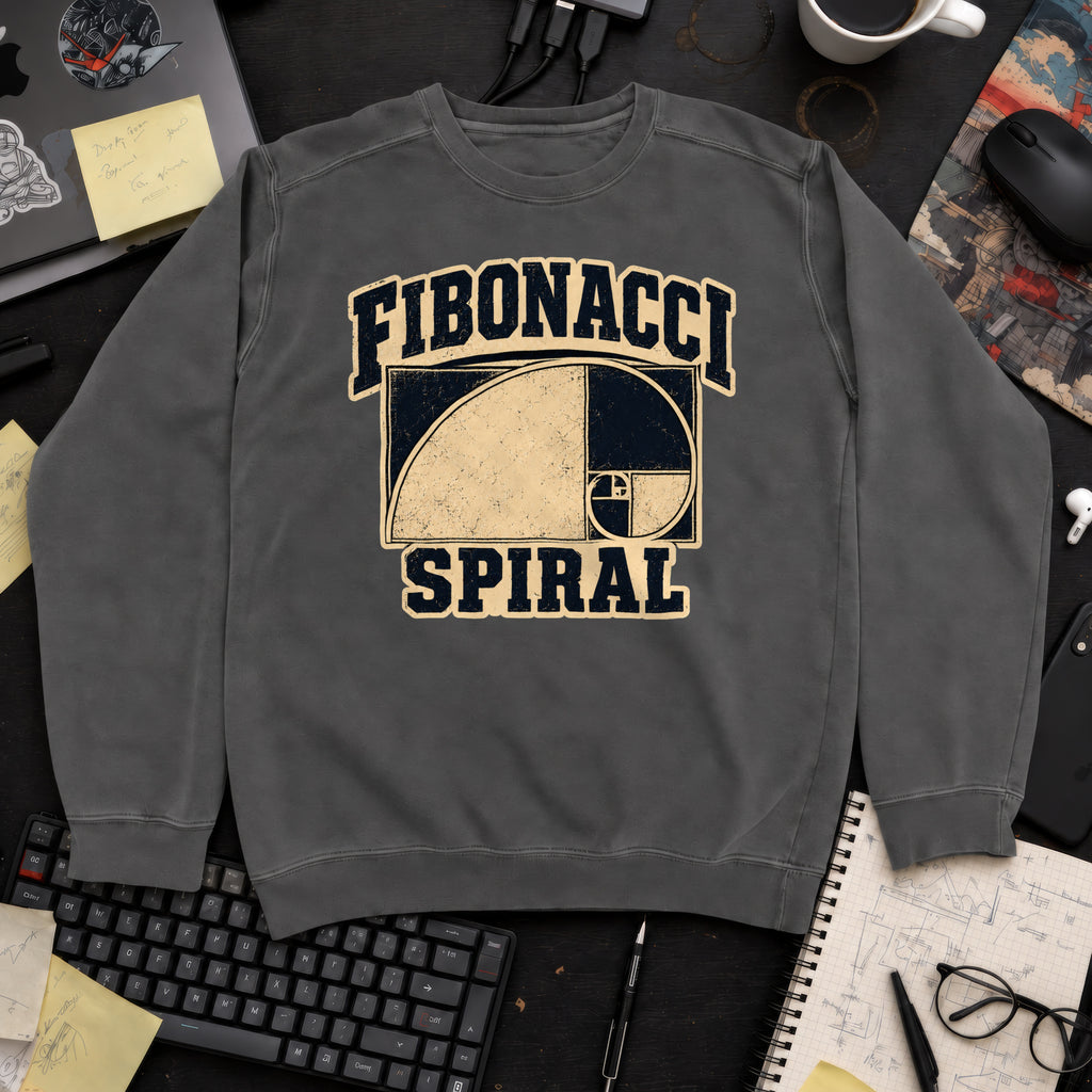Fibonacci Spiral Sweatshirt — Pepper