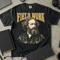 Field Work Shirt — Black Comfort Colors 1717 flat lay