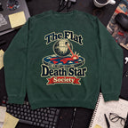 Flat Death Star Society Sweatshirt — Bottle Green