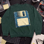 Floppy Disk Sweatshirt sweatshirt — Bottle Green
