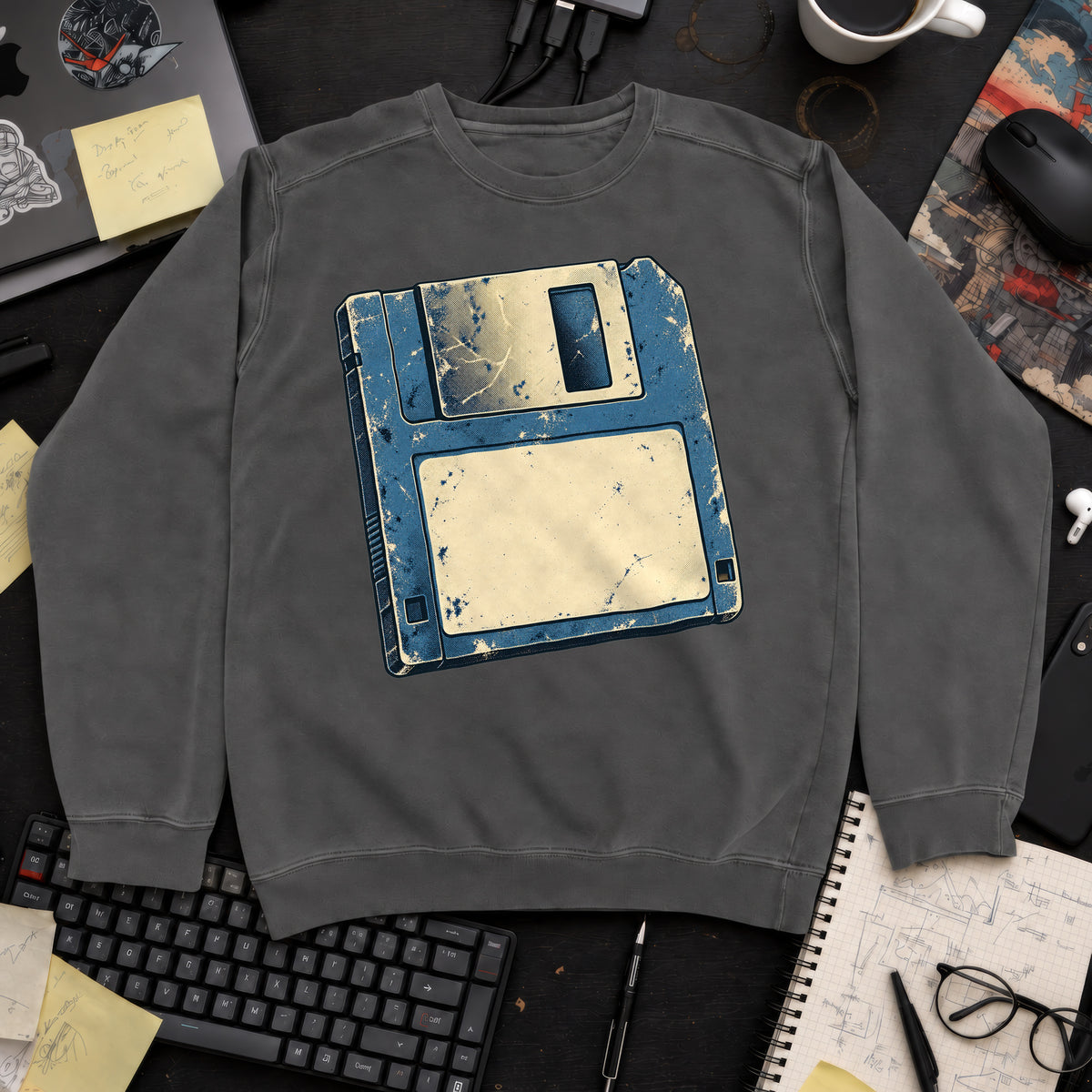 Floppy Disk Sweatshirt sweatshirt — Pepper