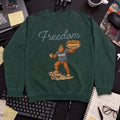 Freedom Bigfoot Hot Dog Sweatshirt — Bottle Green