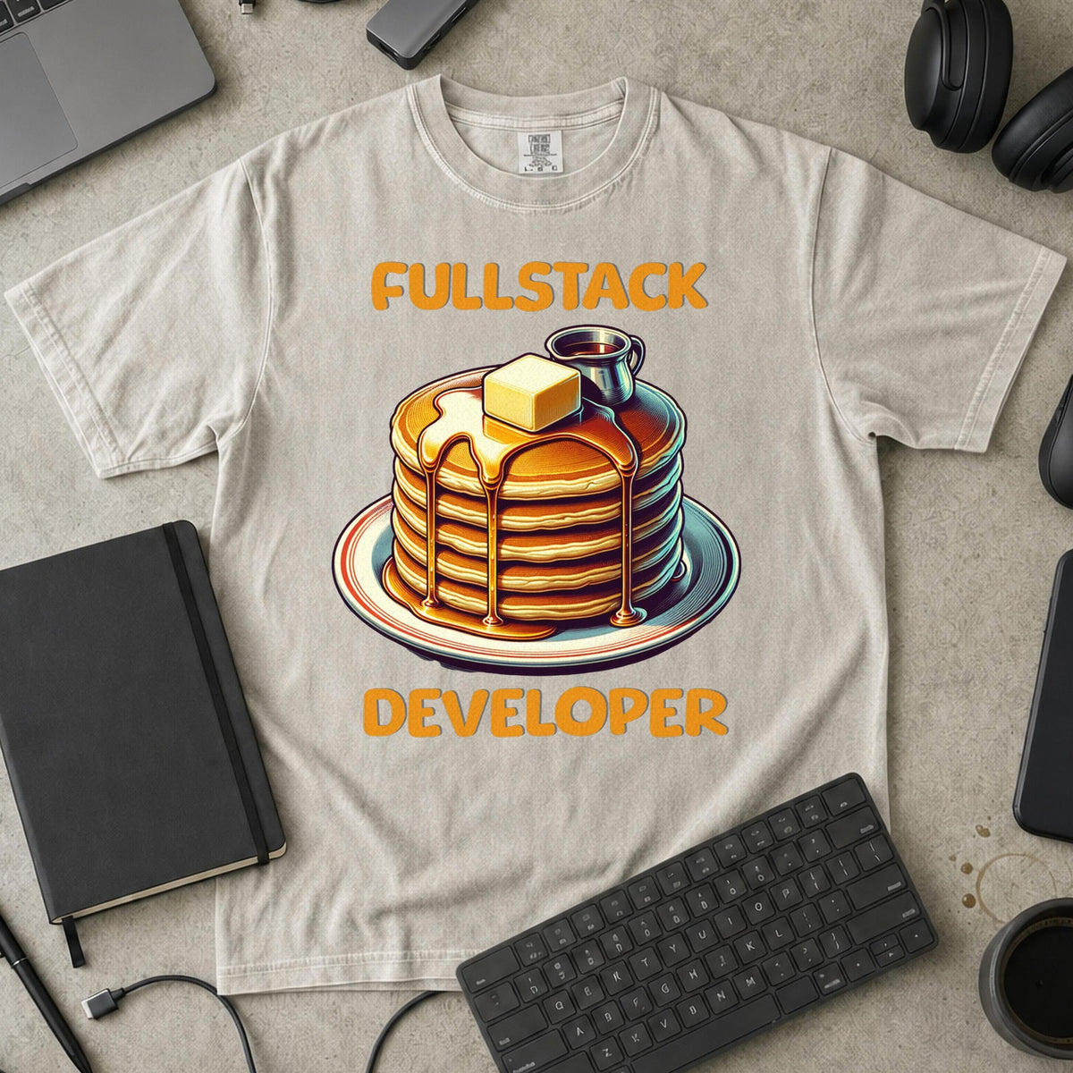 Fullstack Engineer - Pancake Premium Shirt — ivory Premium Shirt mock-up