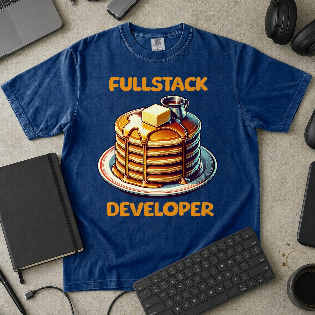Fullstack Engineer - Pancake Premium Shirt — true navy Premium Shirt mock-up