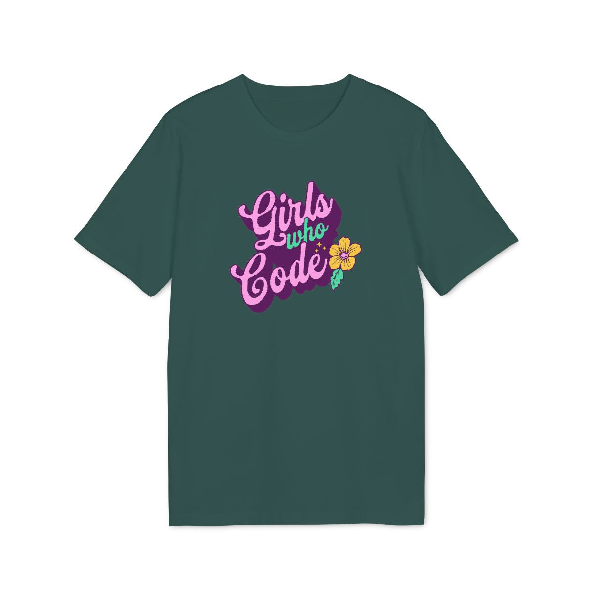 Girls Who Code Shirt — Glazed Green — EU Creator 2.0 front mockup