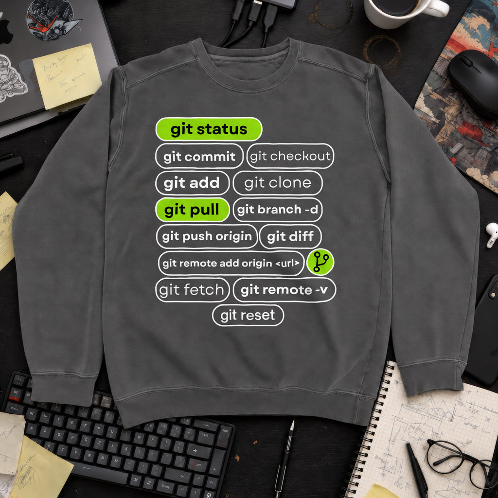 Git Status Sweatshirt — Pepper