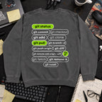 Git Status Sweatshirt — Pepper