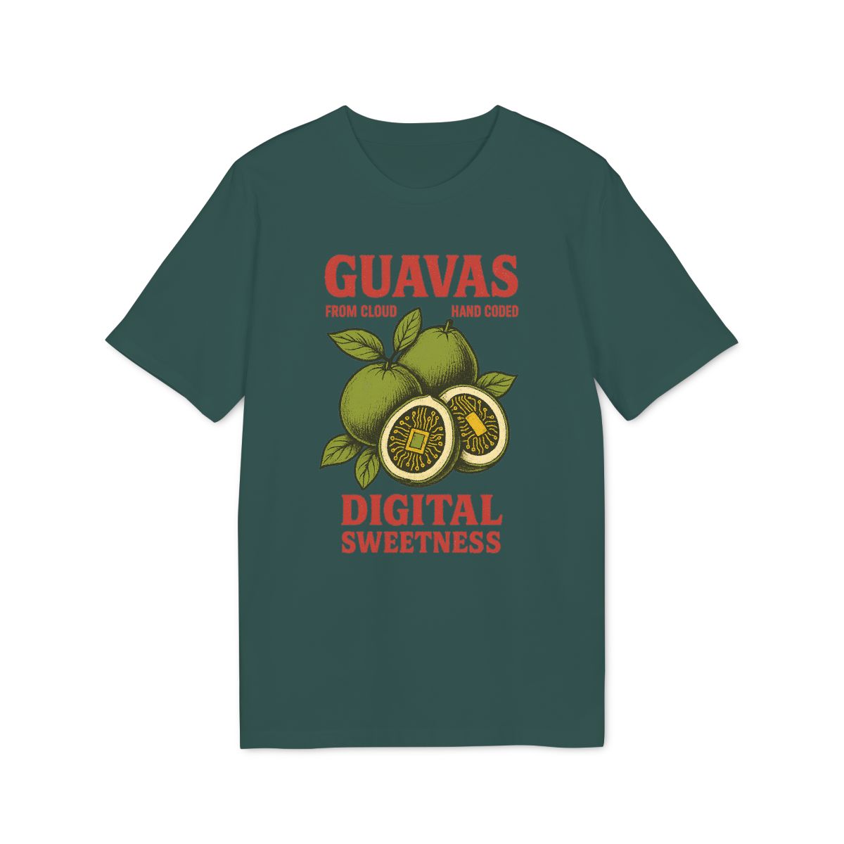 Guavas Digital Sweetness Shirt — Glazed Green — EU Creator 2.0 front mockup