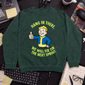 Hang In There Next Sprint Sweatshirt sweatshirt — Bottle Green