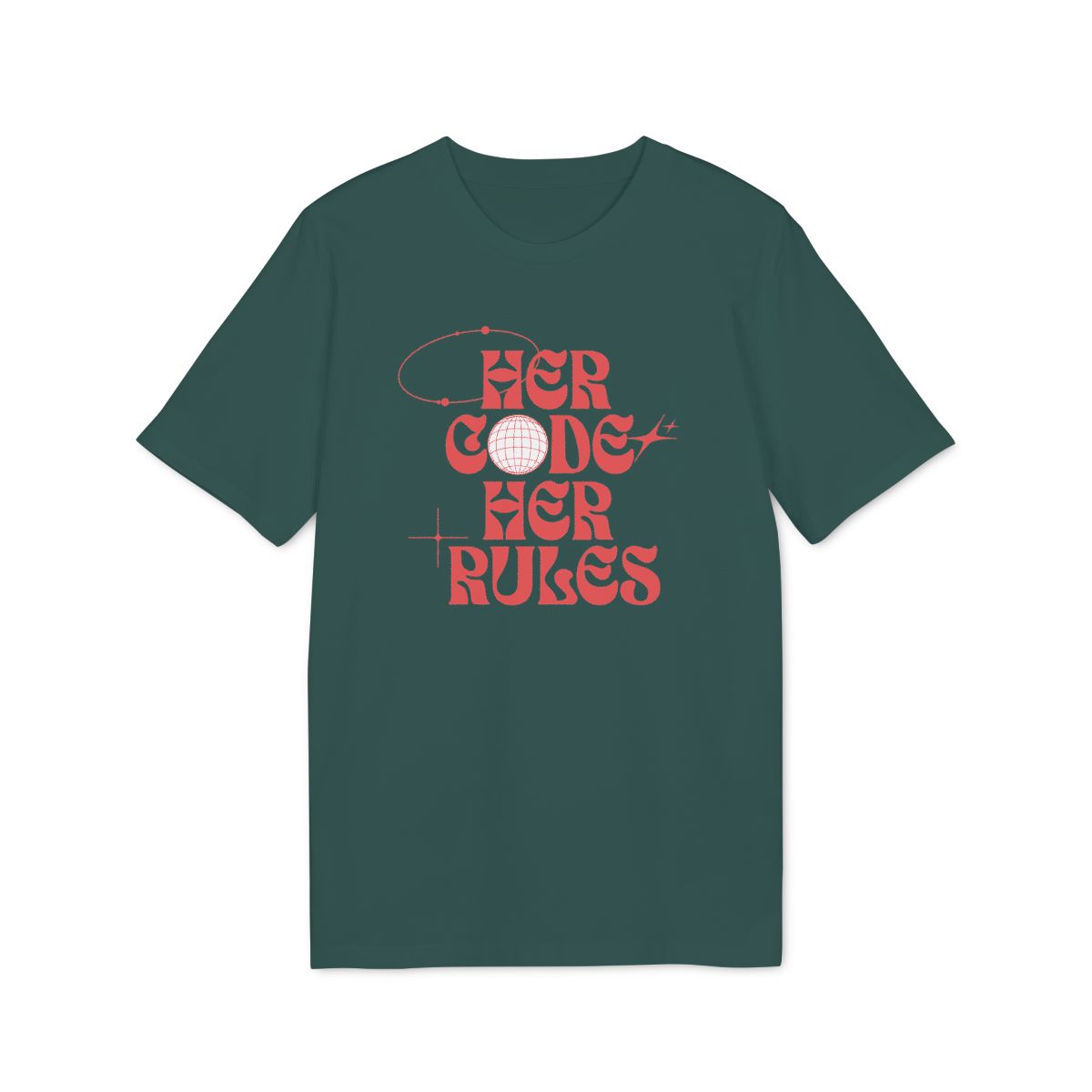Her Code Her Rules Shirt — Glazed Green — EU Creator 2.0 front mockup