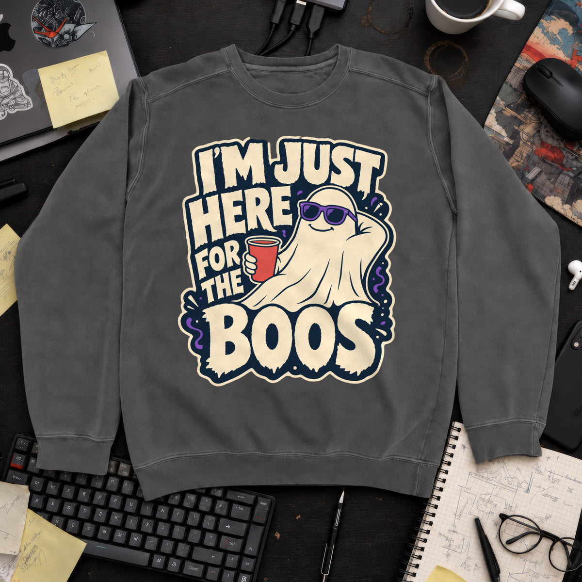 Here for the Boos Sweatshirt — Pepper