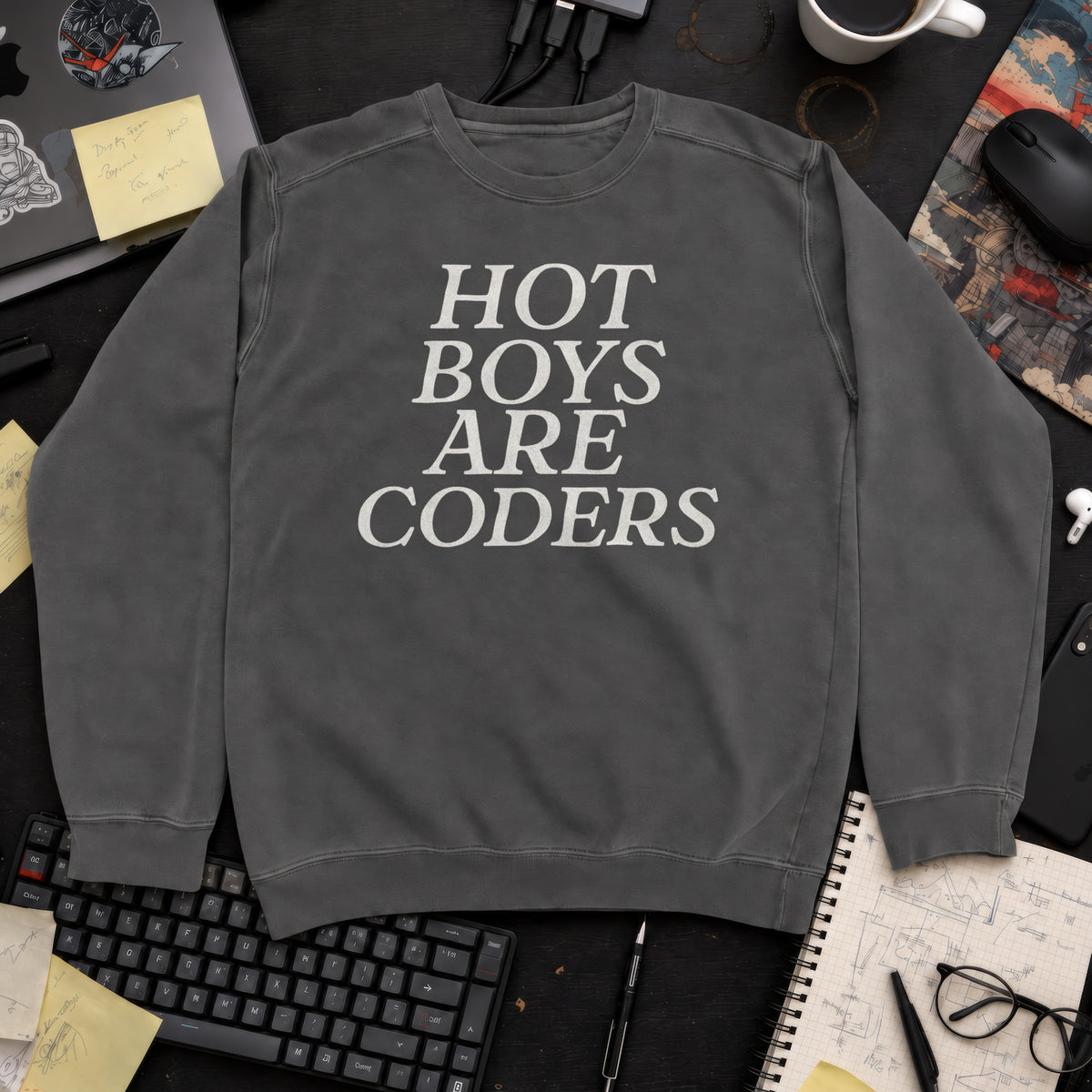 Hot Boys Are Coders Sweatshirt — Pepper