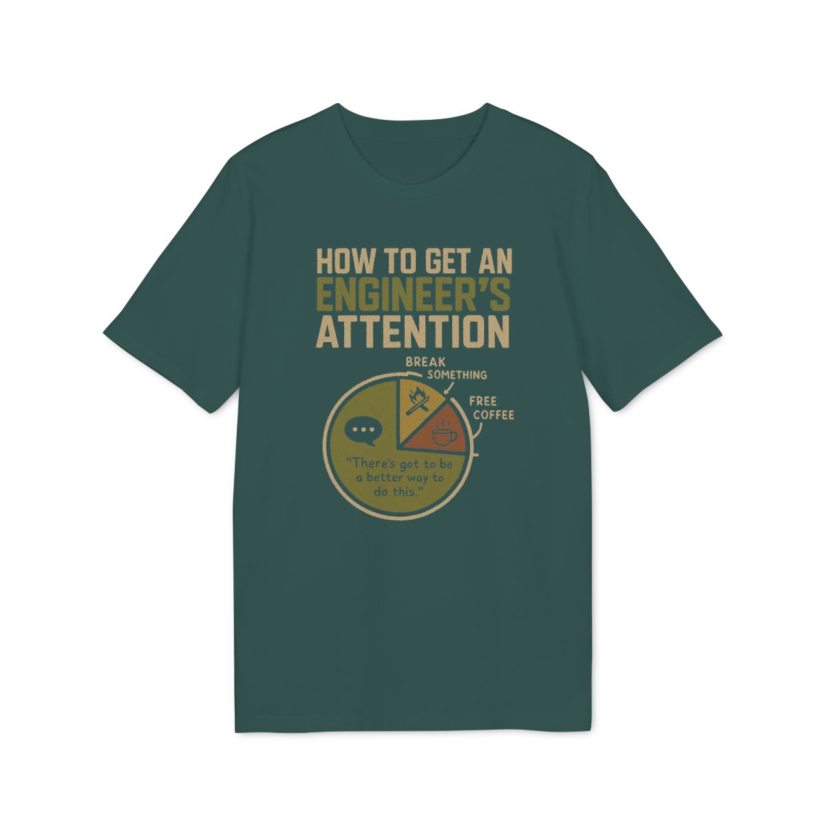 How to Get an Engineer's Attention Shirt — Glazed Green — EU Creator 2.0 front mockup