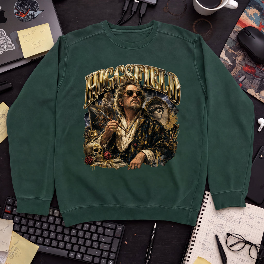 Hugging Face Artist Bootleg Sweatshirt — Bottle Green