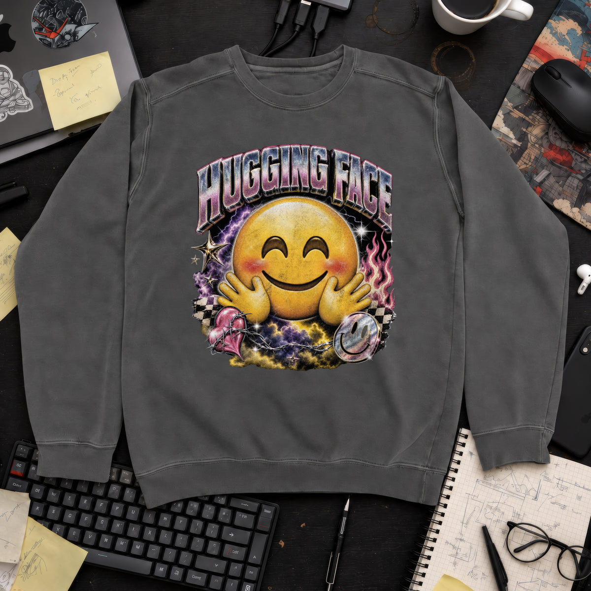 Hugging Face Bootleg Sweatshirt — Pepper