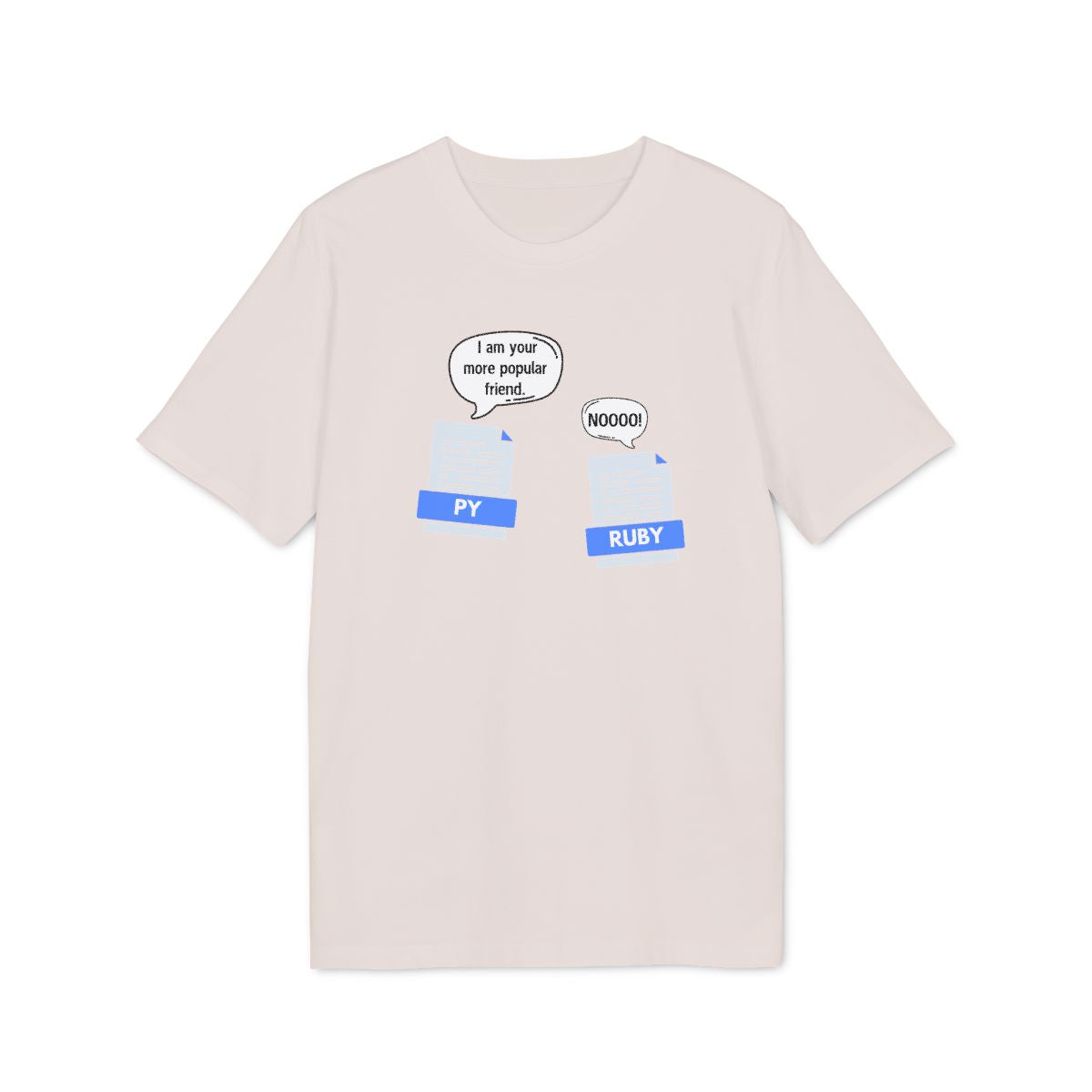 I Am Your More Popular Friend Python Shirt — Vintage White — EU Creator 2.0 front mockup