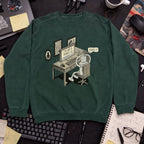 I'm Not A Robot Captcha Sweatshirt — Bottle Green