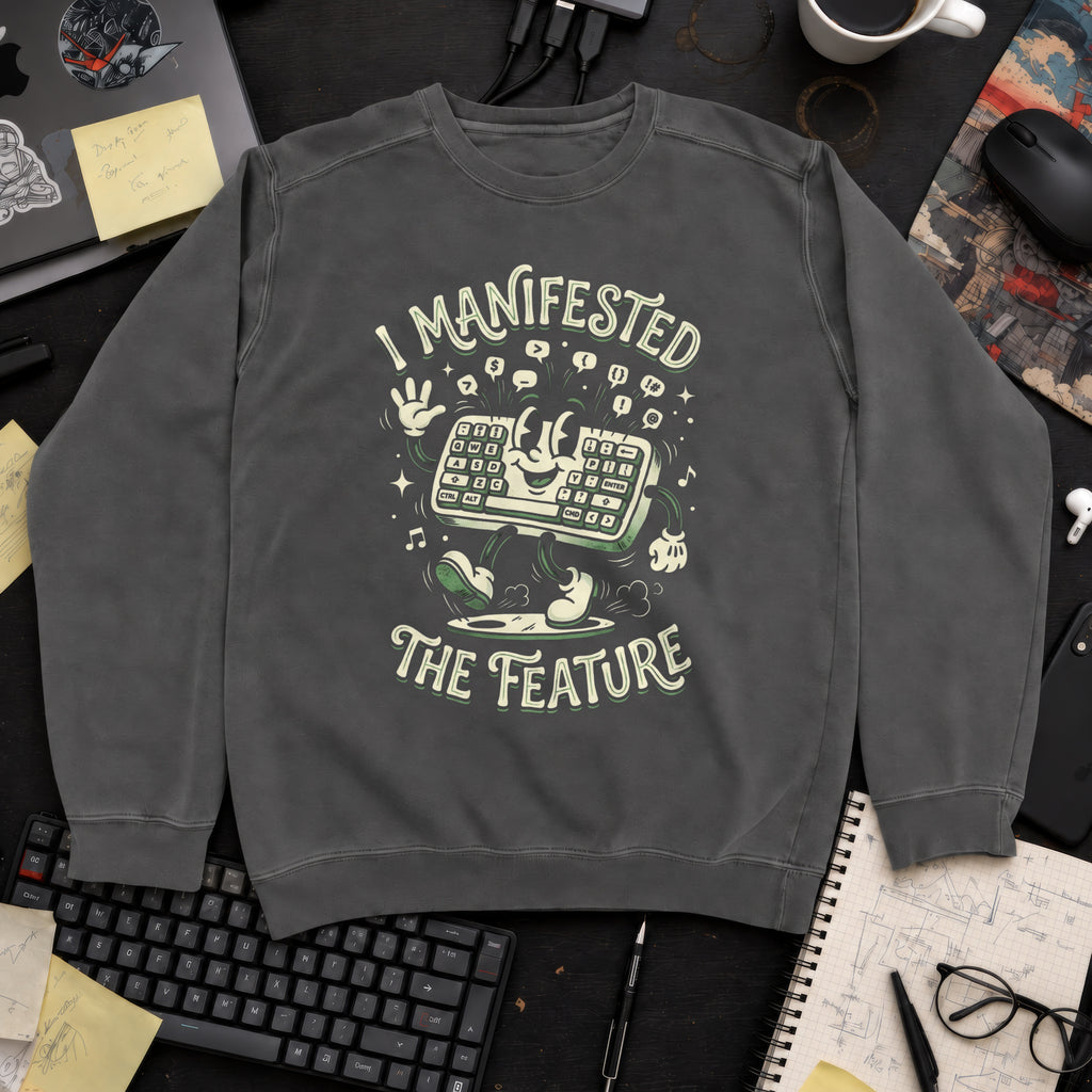 I Manifested The Feature Sweatshirt — Pepper