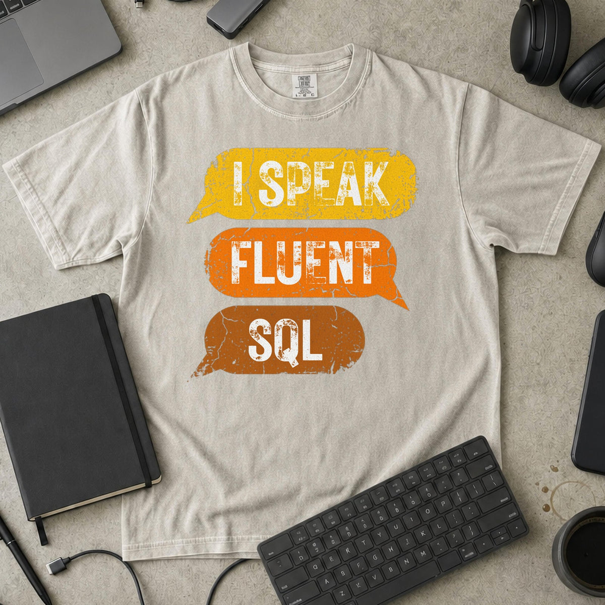I Speak Fluent SQL Premium Shirt — ivory Premium Shirt mock-up