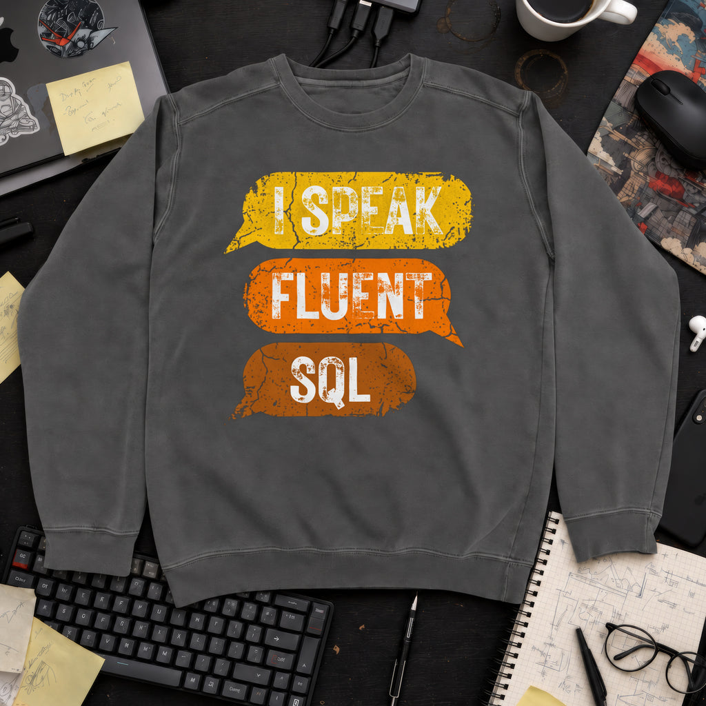 I Speak Fluent SQL Sweatshirt — Pepper