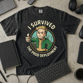 I Survived The Prod Deployment Premium Shirt — black Premium Shirt mock-up