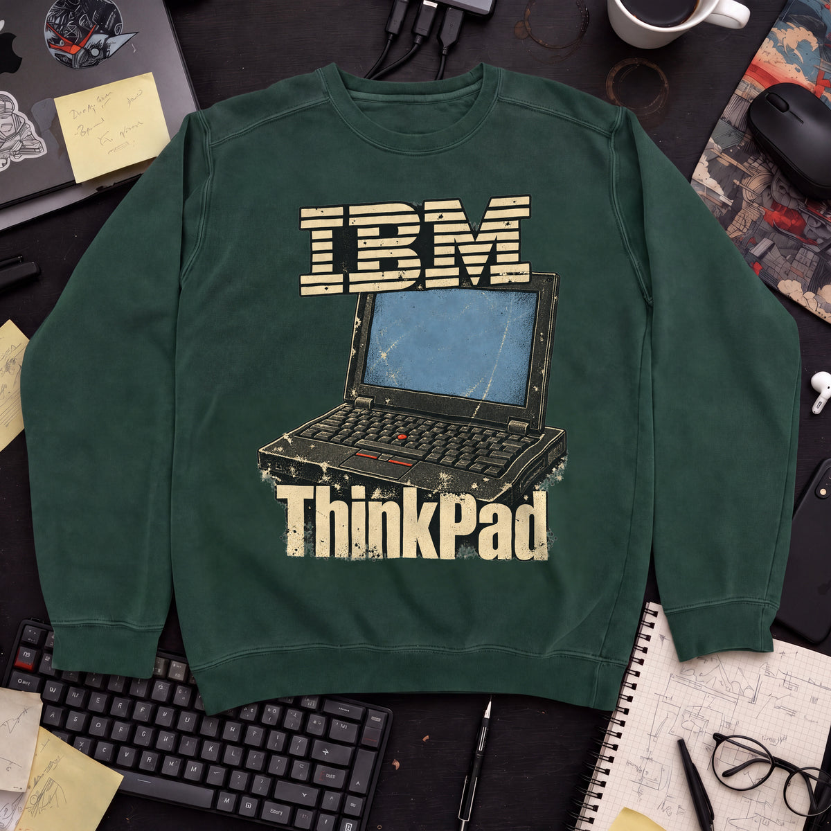IBM ThinkPad Sweatshirt sweatshirt — Bottle Green