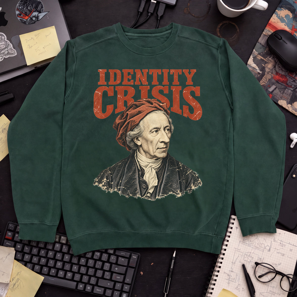 Identity Crisis Sweatshirt sweatshirt — Bottle Green